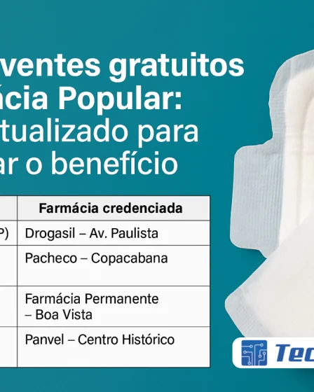 Absorventes gratuitos Farmácia Popular: Guia Atualizado 2025 - Canal Tech
